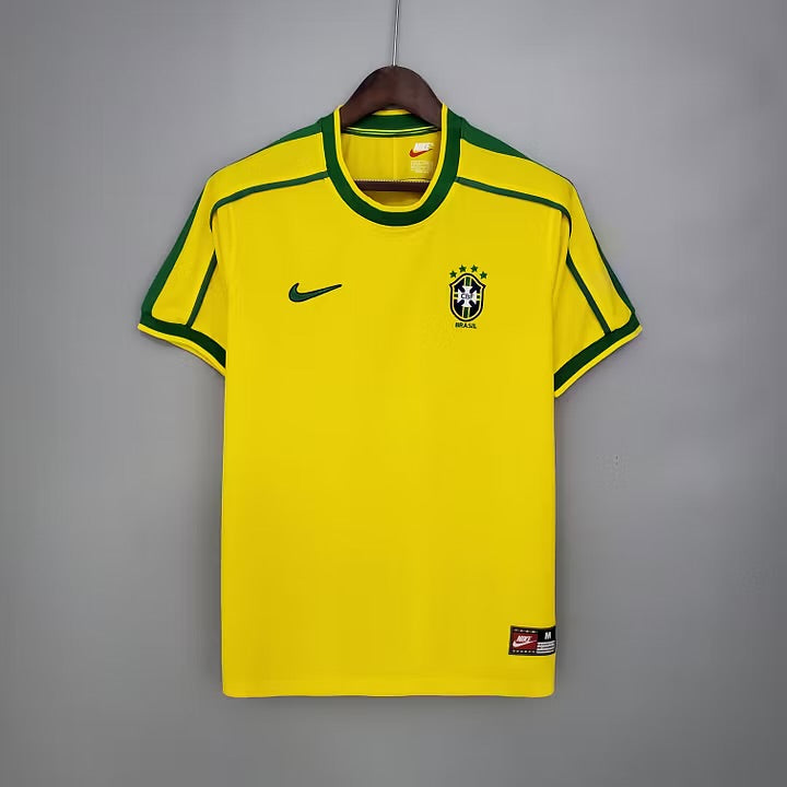 Brazil 1998 Home Retro Shirt