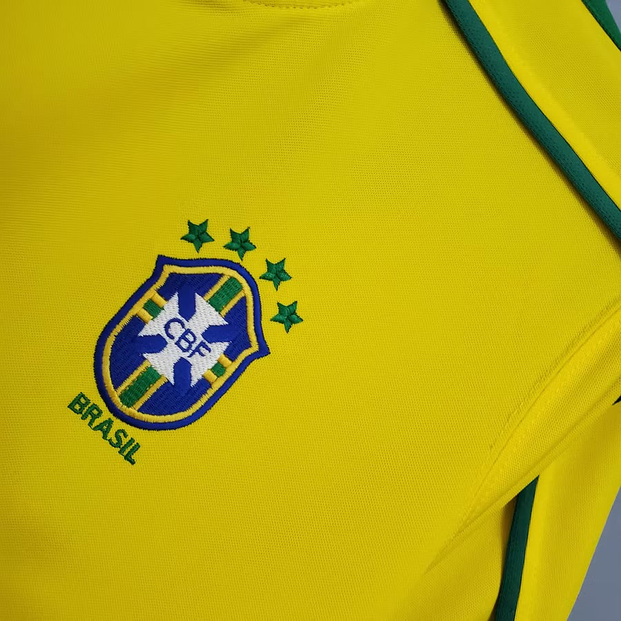 Brazil 1998 Home Retro Shirt