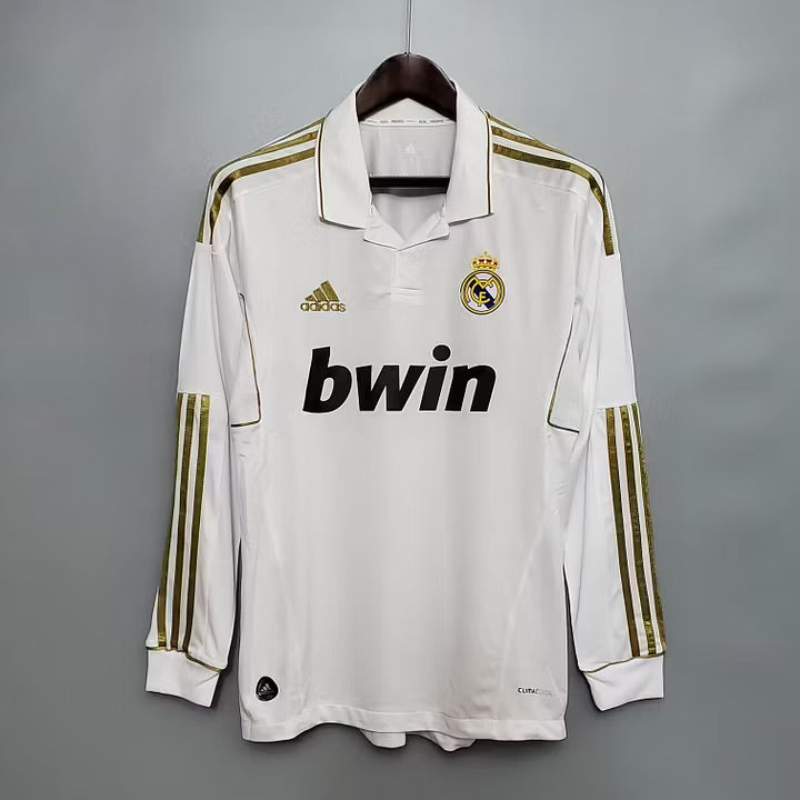 Real Madrid 11/12 Home Long Sleeved Retro Shirt