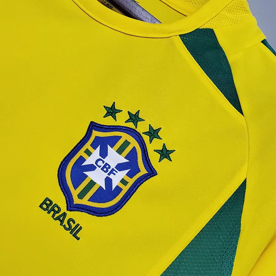 Brazil 2002 Home Retro Shirt