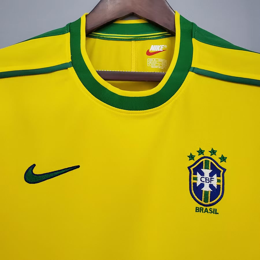 Brazil 1998 Home Retro Shirt